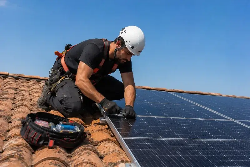 Maintenance et monitoring de panneaux solaires à Caupenne