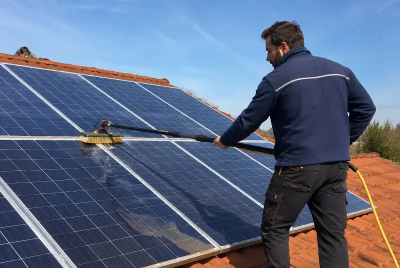 Nettoyage et entretien de panneaux solaires à Caupenne